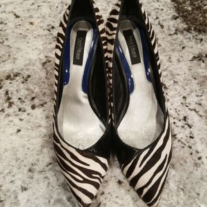 Zebra print heels
